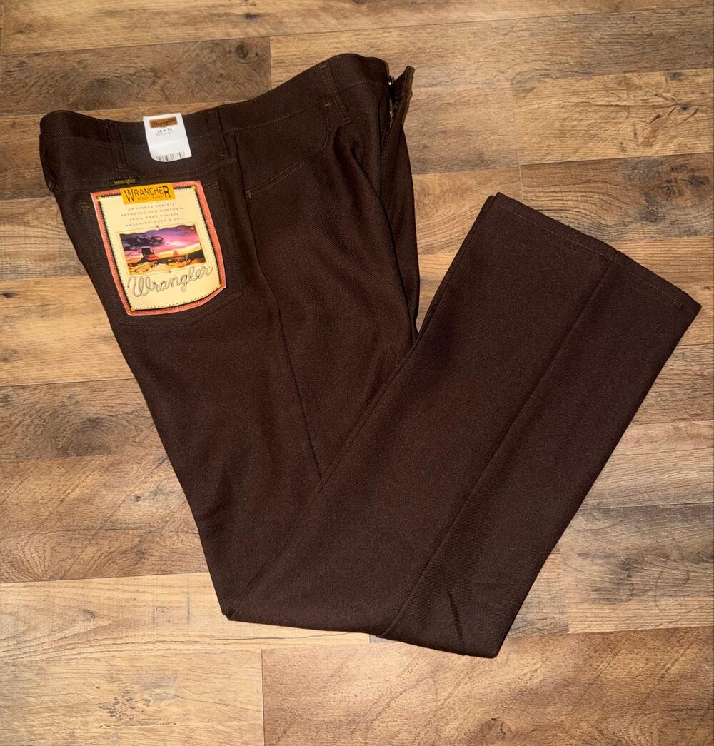 Wrangler wracher men’s New brown dress pants